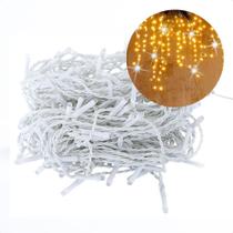 Cortina Luminosa Pisca Pisca Led Flash 196 Leds 3000k+6500k Branco Taschibra 220v