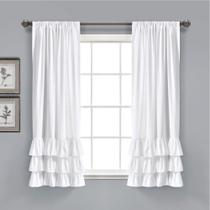 Cortina Lush Decor Allison Ruffle White 160x100cm (par) Cortina Lush Decor Allison Ruffle White 160x100cm (par)
