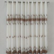 Cortina Luxo Alto Padrão Bordada De Linho Com Gripir Para Sala Quarto Apartamento Para Varão Bastão