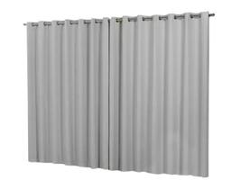 Cortina Luxo Blackout Lisboa 4 M Novo Branco Gelo Ilhós Crom Cortina Luxo Blackout Lisboa 4 M Novo Branco Gelo Ilhós Crom