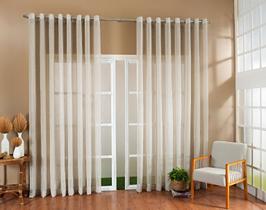 Cortina Luxo Gaze De Linho Sem Forro 3,00x2,30 Sala E Quarto Várias Cores