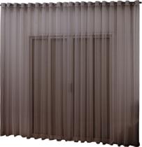 Cortina Luxo Geare Voil/Voal 4 Metros Para Sala Quarto Varão Simples