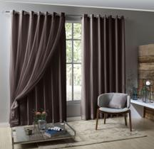 Cortina luxo para sala voil com forro microfibra 4,00 x 2,60 quarto Cortina luxo para sala voil com forro microfibra 4,00 x 2,60 quarto