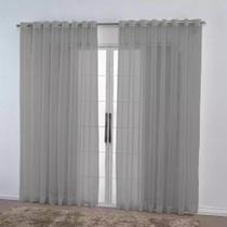 Cortina Luxo Sevilha Voil/Voal 8 Metros Para Sala Quarto Varão Simples Cortina Luxo Sevilha Voil/Voal 8 Metros Para Sala Quarto Varão Simples