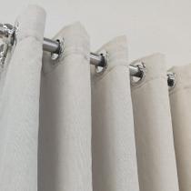 Cortina Luxuosa Voil Linho Com Forro Blackout Sala Porta 3,00x2,50