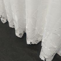 Cortina Luxuosa Voil Voal Linho Guipir Com Forro Microfibra Leve 4,00x2,30