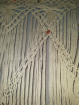 Cortina macramé sisal natural creme