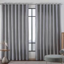 Cortina Madras 3 00 m X 2 50 m Para Sala Quarto Varão Tecido Liso Jacquard Elegância Para Transformar Sua Decoração