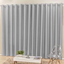 Cortina Madri Semi Blackout 3,00M X 2,50M Cinza Cortina Madri Semi Blackout 3,00M X 2,50M Cinza