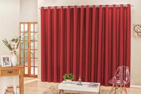 Cortina Madrid 3,00 X 2,50 Vermelho