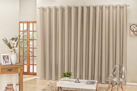 Cortina Madrid sala ou quarto 2,00x1,70 para varão simples 2m cor bege Cortina Madrid sala ou quarto 2,00x1,70 para varão simples 2m cor bege