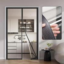 Cortina Magnética Transparente Para Porta De Ar Condicionado, À Prova De Vento, Quente E À Prova De