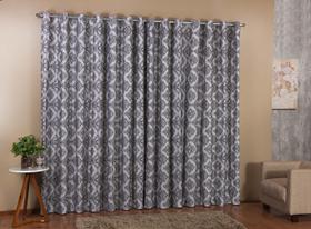 Cortina manhattan jacquard 2,70 x 1,70 chumbo