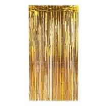 Cortina Metalizada 100 x 200cm Dourada