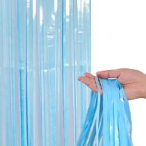 Cortina Metalizada 2 Metros Translucida para Aniversários e Decoração