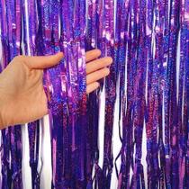 Cortina Metalizada de Franja Escolha sua Cor Preferida para Decoração