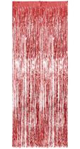 Cortina Metalizada Decorativa 1X2m Vermelho Make+