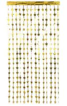 Cortina Metalizada Estrela Dourada Gold 1mx2m Make+