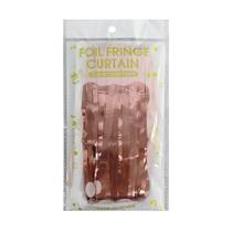 Cortina Metalizada Fitas Para Decoração Rose Gold
