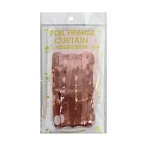 Cortina Metalizada Fitas Para Decoração Rose Gold