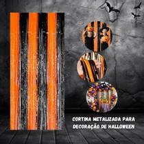 Cortina Metalizada Para Decoração De Halloween 2X1M - Yoss