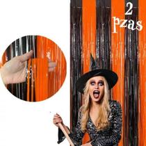 Cortina Metalizada para Festa Halloween 1m x 2m Metálica Decorativa de Fundo