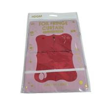 Cortina Metalizada Shimmer Wall Vermelho