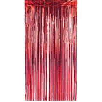 Cortina Metalizada Vermelha 1X2M Cortina Metalizada Vermelha 1X2M