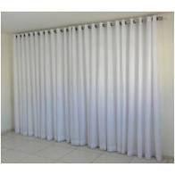 Cortina micro Fibra com Voil 6.00 x 2.50 Para varão de 3 até 4 metros