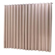 Cortina Microfibra com Linho 4,00x2,80 para Varão Duplo Avelã Ludatex Cortina Microfibra com Linho 4,00x2,80 para Varão Duplo Avelã Ludatex