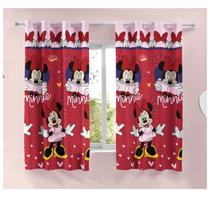 Cortina Minnie Disney com Ilhós Quarto 1,50x1,80m Lepper