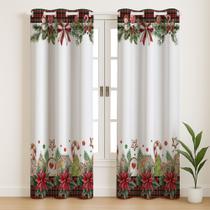 Cortina Natal 3,00m x 2,20m Ideal para Sala, Janela ou Cozinha