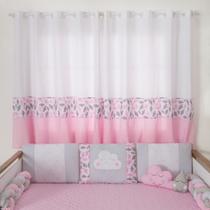 Cortina Nuvenzinha 2,00 Mts Para Quarto Infantil Bebe Crianca Enxoval