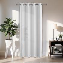 Cortina Opaca para Puerta Joydeco 274 cm Privacidad Blanco Grisáceo Cortina Opaca para Puerta Joydeco 274 cm Privacidad Blanco Grisáceo