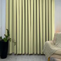 Cortina Oxford 3,00 x 2,50m Para Quarto Sala Escritório Corta Luz Tecido Grosso Premium
