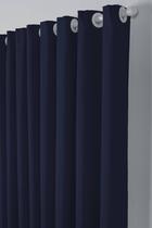 Cortina Oxford 3,00x2,50 Sala Quarto Porta Azul Marinho