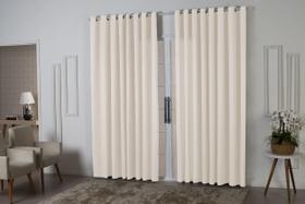 Cortina Oxford 3,00x2,50 Sala Quarto Porta Palha