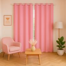 Cortina Oxford 3,00x2,50 Sala Quarto Porta Rosa