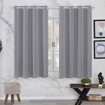 Cortina Oxford Para Quarto/Sala 2,20x1,40 Cinza Cortina Oxford Para Quarto/Sala 2,20x1,40 Cinza