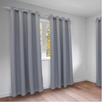 Cortina Oxford Sala ou Quarto Liso 3,00 x 1,70 100% Poliéster