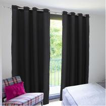 Cortina Oxford Sala ou Quarto Liso 3,00 x 1,70 100% Poliéster