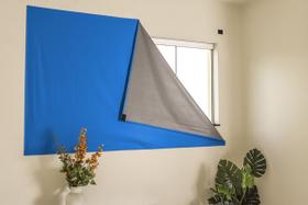 Cortina Painel Blackout com VeIcro para Sala Quarto Cozinha Varias Cores - Feffo Cortinas
