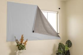 Cortina Painel Blackout com VeIcro para Sala Quarto Cozinha Varias Cores - Feffo Cortinas