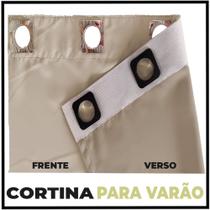 cortina para apartamento Veneza corta luz 8,00 x 2,30 branco