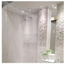 Cortina para Banheiro Box Cristal Transparente