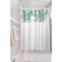 Cortina para Box 135x200cm com Visor Plast Leo Avenca Cortina para Box 135x200cm com Visor Plast Leo Avenca