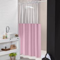 Cortina Para Box Banheiro 100% Pvc Antimofo Envio Imediato - Feffo Cortinas