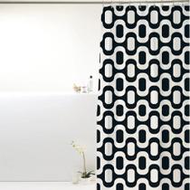 Cortina Para Box Banheiro Antimofo Poliéster 198x180cm