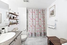 Cortina para box de banheiro 140x200x0,08 pva primafer 2751-1 flamingo