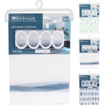 Cortina para box de banheiro com cartão de papel sortidas tamanho 180x180 - bathroom solutions